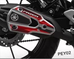 Adesivo Protetor De Escapamento Resinado Yamaha Fz 25 Pey02 Adesivo Protetor De Escapamento Resinado Yamaha Fz 25 Pey02