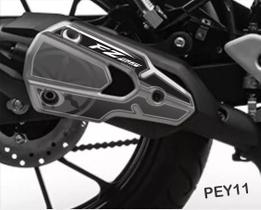 Adesivo Protetor De Escapamento Resinado Yamaha Fz 25 Pey11 Adesivo Protetor De Escapamento Resinado Yamaha Fz 25 Pey11