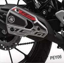 Adesivo Protetor De Escapamento Resinado Yamaha Fz 25 Preto Adesivo Protetor De Escapamento Resinado Yamaha Fz 25 Preto