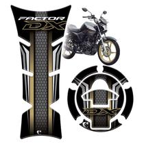 Adesivo Protetor de Tanque e Bocal Resinado Factor 150 DX 2025 Dourado