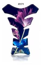 Adesivo Protetor De Tanque Moto Flores Feminino Roxo