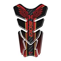 Adesivo Protetor De Tanque Resinado moto CB 600 vermelho