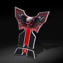 Adesivo Protetor De Tanque Tankpad Honda Caveira Vermelha