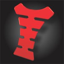 Adesivo Protetor De Tanque Vermelho Para Honda E Yamaha