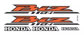 Adesivo Protetor Honda Biz 110 2016/2017 Laranja E Preto