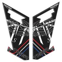 Adesivo Protetor Lateral Pisca Compatível Tiger Xcx 800 2020 Resinado - Alta Resistência