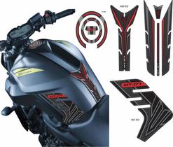 Adesivo Protetor Lateral+Tankpad e Bocal Yamaha MT 07 Kit 12