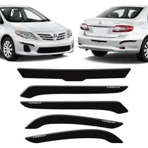 Adesivo Protetor Para-choque Corolla 2009/2014 Preto 5 Peças Adesivo Protetor Para-choque Corolla 2009/2014 Preto 5 Peças
