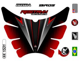 Adesivo Protetor Tanque Moto NXR Bros 160 H1531 Adesivo Protetor Tanque Moto NXR Bros 160 H1531