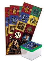 Adesivo Quadrado P/ Festa (Tema: Harry Potter) - Contém 30 Unidades