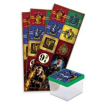 Adesivo Quadrado para Lembrancinha Harry Potter - 30 Un.