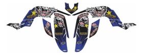 Adesivo Quadriciclo Compatível Yamaha Raptor 660 Azul 0,60Mm