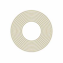 Adesivo Radiônico 9 Círculos - Com 12 adesivos - 5cm - proteger bens materiais, locais, objetos, pessoas e animais, de qualquer energia negativa