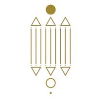 Adesivo Radiônico Desenho de Luxor - Com 9 adesivos - 7,5 cm Feng Shui Bloquear Influência Negativa de Energias Decoração Vinil Transparente