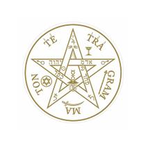 Adesivo Radiônico Pentagrama - Com 12 adesivos - 5cm Feng Shui Proteção de Tudo e Todos Vinil Transparente Decoração