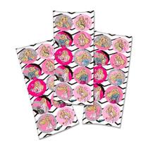 Adesivo Redondo Barbie Para decorar Tubetes Lembrancinhas 30 Un
