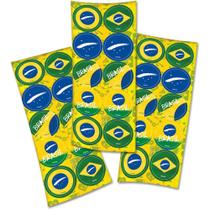 Adesivo Redondo Brasil Copa 2022 - 30 unidades - Festcolor