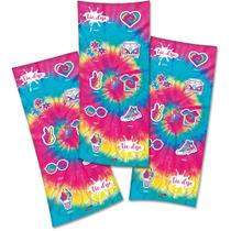 Adesivo Redondo Festa Tie Dye - 30 Unidades - Festcolor - Rizzo Festas