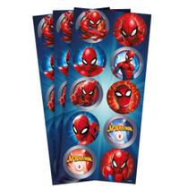 Adesivo Redondo Homem Aranha Animação Festa De Aniversário 30 Unidades Adesivo Redondo Homem Aranha Animação Festa De Aniversário 30 Unidades