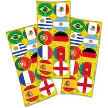 Adesivo Redondo Nações Do Mundo Copa 2022 - 30 unidades - Festcolor