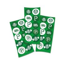 Adesivo Redondo - Palmeiras - 30 unidades - Festcolor - Rizzo