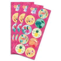 Adesivo Redondo para Lembrancinha Festa Tropical - 30 unidades - Junco - Rizzo