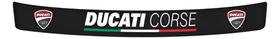 Adesivo Refletivo Compatível Viseira Ducati Corse Preto 28x3cm Adesivo Refletivo Compatível Viseira Ducati Corse Preto 28x3cm