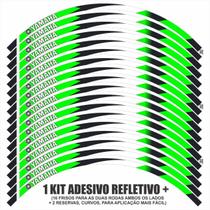 Adesivo Refletivo Friso De Roda Yamaha Aro 17 Verde