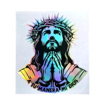 Adesivo Refletivo Impermeável Jesus Orando Para Tanque De Combustível De Carro Capacete QJMOTOR