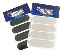 Adesivo Refletivo Original Para Capacete Kit 02 Preto Prata Adesivo Refletivo Original Para Capacete Kit 02 Preto Prata