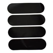 Adesivo Refletivo Para Capacetes Preto Kit 4 Unidades Moto Adesivo Refletivo Para Capacetes Preto Kit 4 Unidades Moto