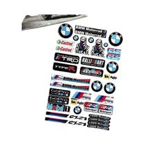Adesivo Refletivo Para Carro De Corrida BMW, Decoração À Prova d'Água Para Capacete, Tanque De Adesivo Refletivo Para Carro De Corrida BMW, Decoração À Prova d'Água Para Capacete, Tanque De