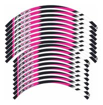 Adesivo Refletivo Para Honda Biz Aro 17'' E 14'' Cor Pink