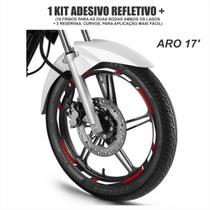 Adesivo Refletivo Vermelho Para Várias Motos (aro 17') Adesivo Refletivo Vermelho Para Várias Motos (aro 17')