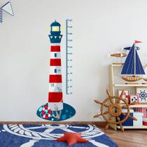 Adesivo Régua de Crescimento Farol Marinheiro