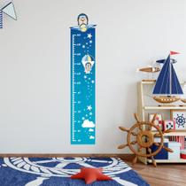 Adesivo Régua de Crescimento Ursinho Aviador