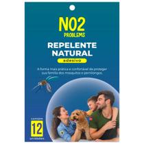 Adesivo Repelente Anti Mosquito Natural 12 Unidades NO2PROBLEMS Óleo De Citronela Atóxico