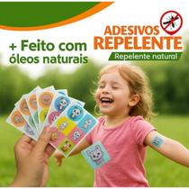 Adesivo repelente infantil kit com 36 unidades estampas sortidas fixação em roupas e acessórios Adesivo repelente infantil kit com 36 unidades estampas sortidas fixação em roupas e acessórios