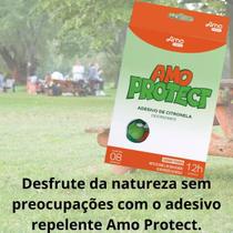 Adesivo Repelente Natural Citronela Amo Protect 8 Unidades + Post Picada Adesivo Calmante Alívio Para Picada De Mosquit