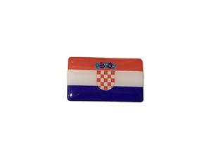 Adesivo resinado bandeira da Croácia 9x6 cm - Mundo Das Bandeiras