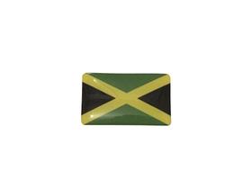 Adesivo resinado bandeira da Jamaica 5x3 cm