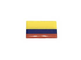 Adesivo resinado da bandeira da Colômbia 5x3 cm - Mundo Das Bandeiras