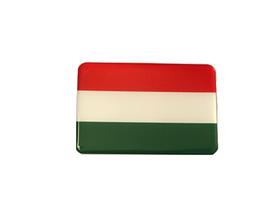 Adesivo resinado da bandeira da Hungria 5x3 cm