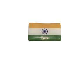 Adesivo resinado da bandeira da Índia 9x6 cm