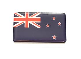 Adesivo resinado da bandeira da Nova Zelândia 9x6 cm
