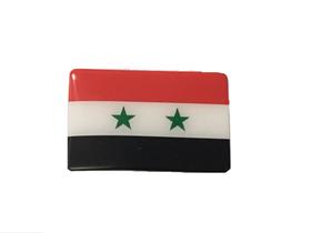 Adesivo resinado da bandeira da Síria 9x6 cm