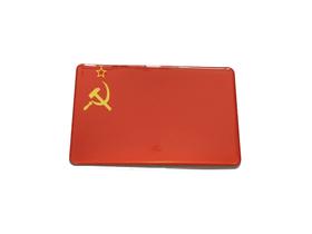 Adesivo resinado da bandeira da União Soviética URSS 9x6 cm - Mundo Das Bandeiras