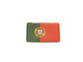 Adesivo resinado da bandeira de Portugal 5x3 cm