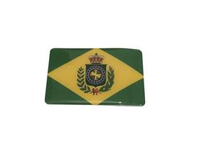 Adesivo resinado da bandeira do brasil império 9x6 cm