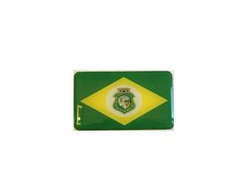 Adesivo Resinado Da Bandeira Do Ceará 9X6 Cm